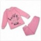 Pigiama lungo bambina con stampa "Love" Mondo blu