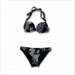 Bikini push-up con stampa fiori Emporio Armani
