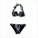 Bikini push-up con stampa fiori Emporio Armani