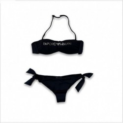 Bikini due pezzi con logo metal Emporio Armani