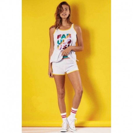Pigiama donna con stampa Smiley