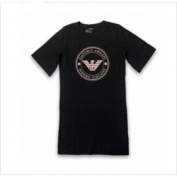 Camicia da notte con logo Emporio Armani