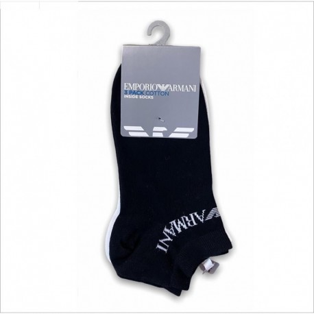 Calze 3 pack logo jacquard Emporio Armani