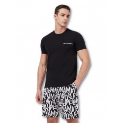 Pigiama corto fantasia logo Emporio Armani