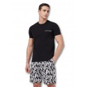 Pigiama corto fantasia logo Emporio Armani