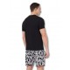 Pigiama corto fantasia logo Emporio Armani