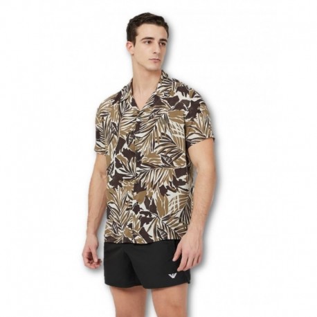 Camicia uomo stampa safari Emporio Armani