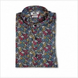 Camicia coreana uomo Capri con fantasia Vipa