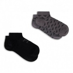 Pack 2 calzini uomo logo jacquard Emporio Armani