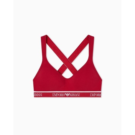Reggiseno donna imbottito con fascia logata Emporio Armani AF15345 EW000447