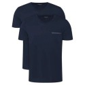 Set di 2 T-shirt uomo scollo a V con logo Emporio Armani AF10779 EM000392