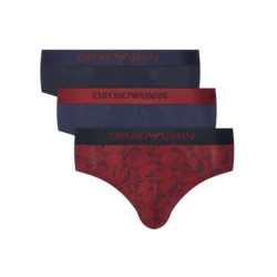 Set di 3 slip uomo elastico logato Emporio Armani AF10800 EM000256