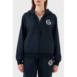 Felpa donna logata con cappuccio Emporio Armani AF15363 EW001935