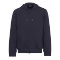 Felpa uomo con cappuccio lettering in rilievo Emporio Armani AF15006 EM000653
