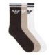 Set di 3 calze uomo in spugna logo aquila Emporio Armani AF18261 EM000554