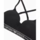 Bralette donna con banda logata Emporio Armani AF10881 EW000443