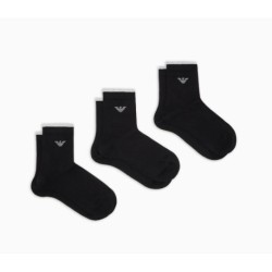 Set di 3 calze corte donna logo aquila Emporio Armani AF13225 EW000585