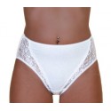 Slip donna midi con pizzo blister da 6 pezzi CHARINA art. 5221